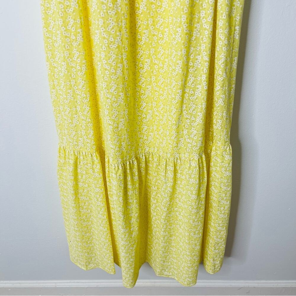 NWT Suzy D yellow floral cottagecore prairie maxi sundress oversized small - Picture 4 of 9